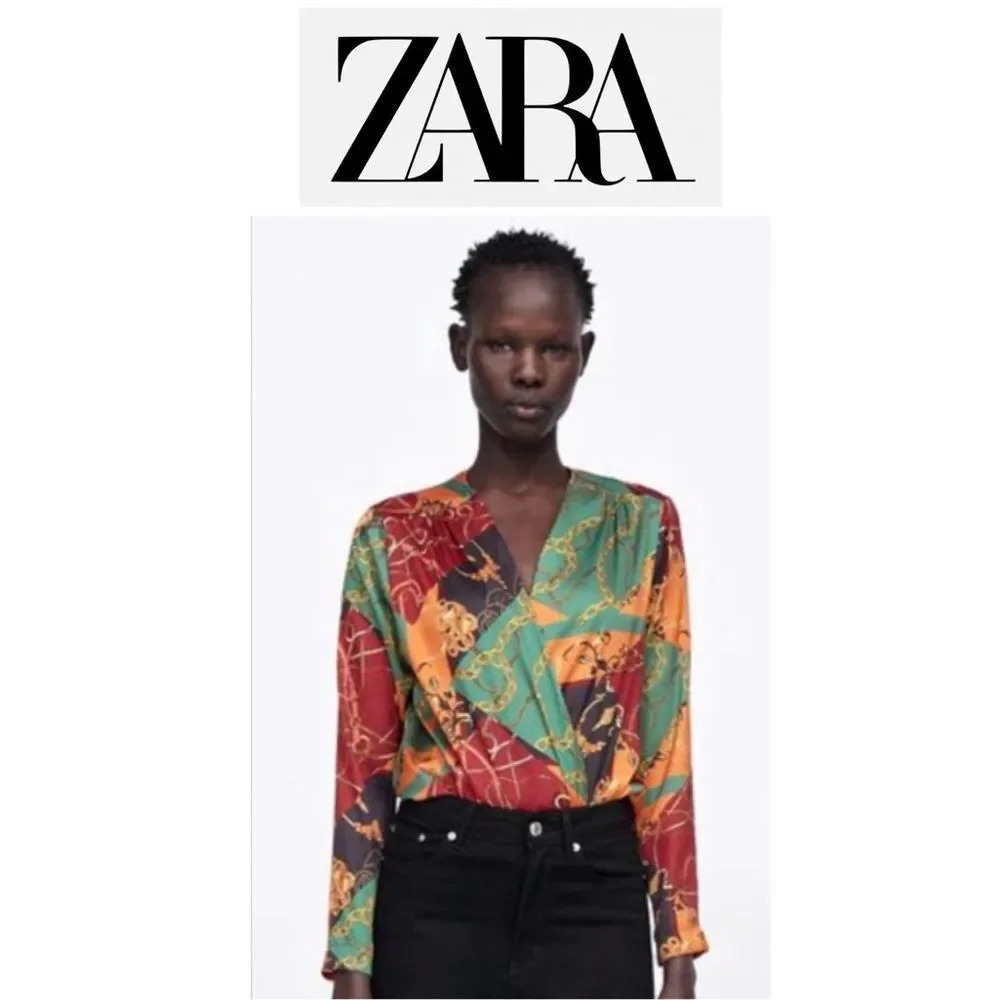 Zara Chain Print Bodysuit - Picture 9 of 10